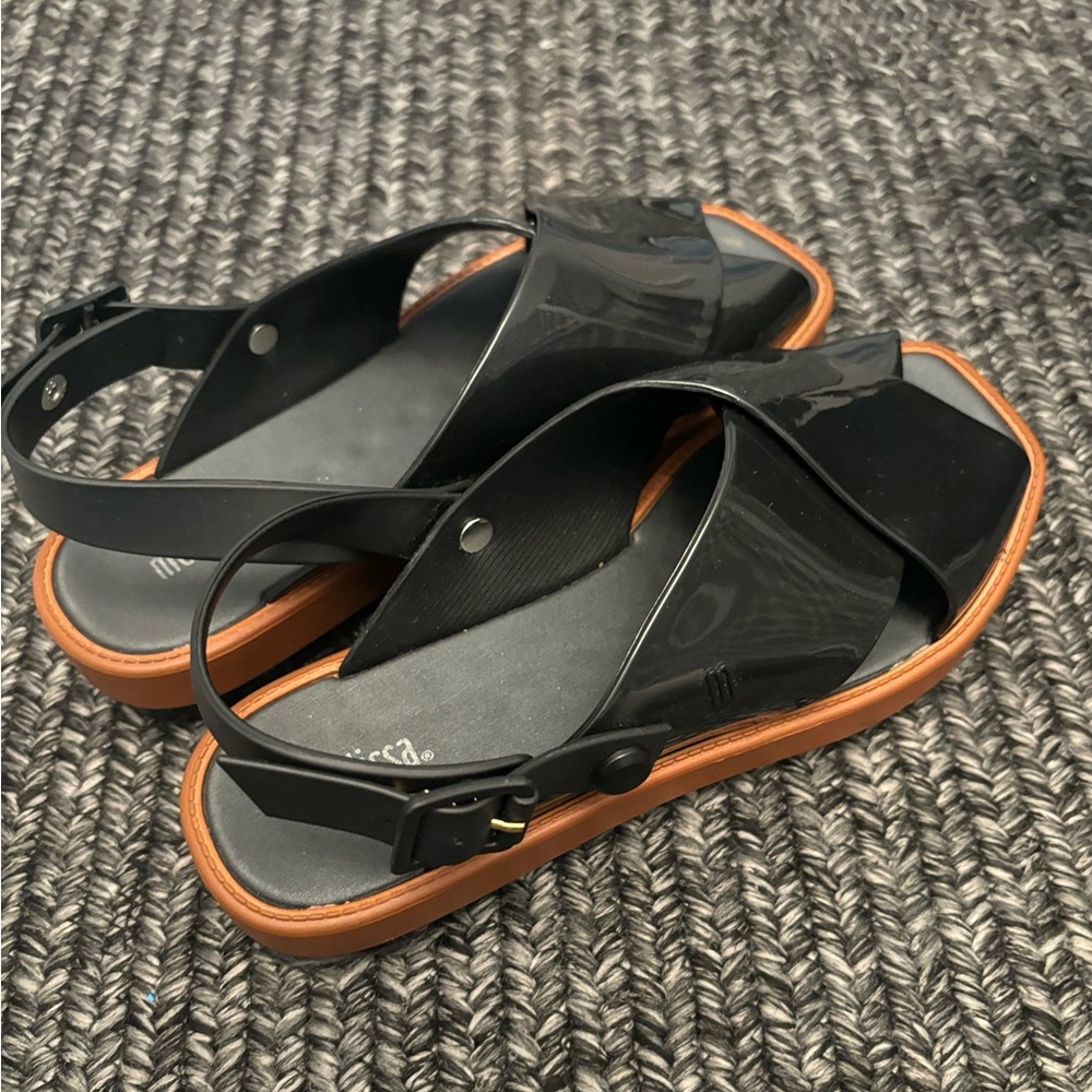 Women’s Melissa black platform sandals